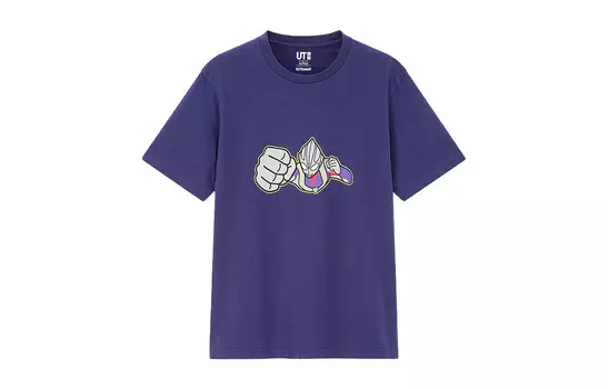 Футболка унисекс темно-синяя Uniqlo, темно-синий