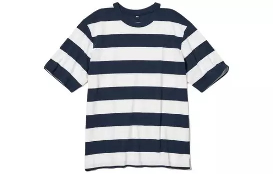 Футболка унисекс темно-синяя Uniqlo, темно-синий