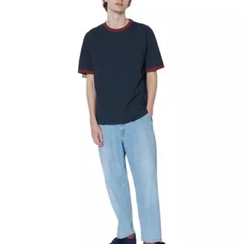 Футболка унисекс темно-синяя Uniqlo, темно-синий