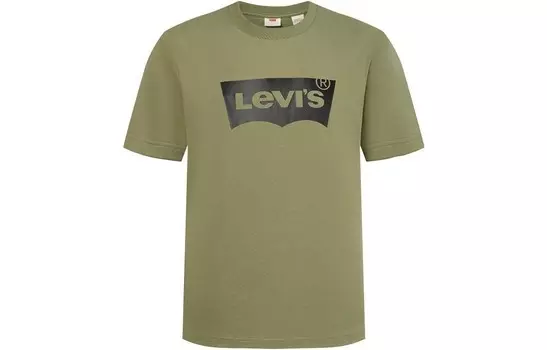 Футболка унисекс темно-зеленая Levi’S, темно-зеленый