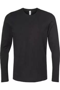 Футболка унисекс Tultex из премиального хлопка с длинным рукавом, черный