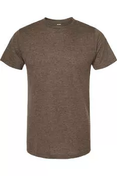 Футболка унисекс Tultex Poly-Rich, цвет heather brown