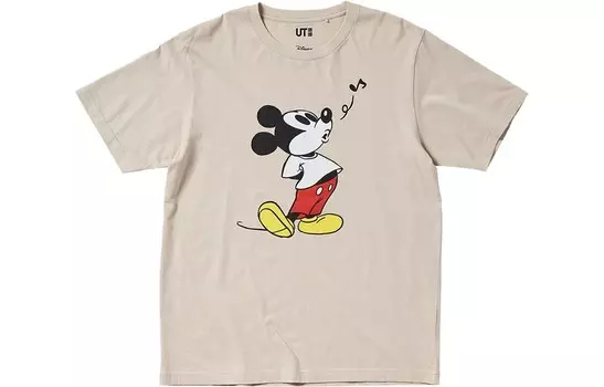 Футболка унисекс Uniqlo, светло-бежевый