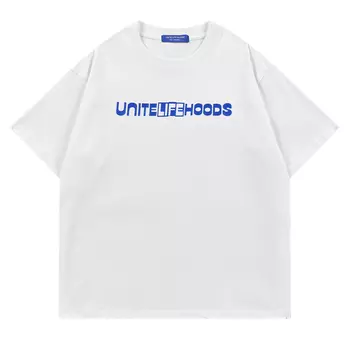 Футболка унисекс Unite Life HOODS, Серый/Белый