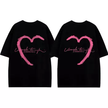 Футболка унисекс UNthemed, White Left Heart Custom