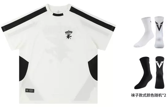 Футболка унисекс VEIDOORN, Пикачу сустав серый + 2 пары носков