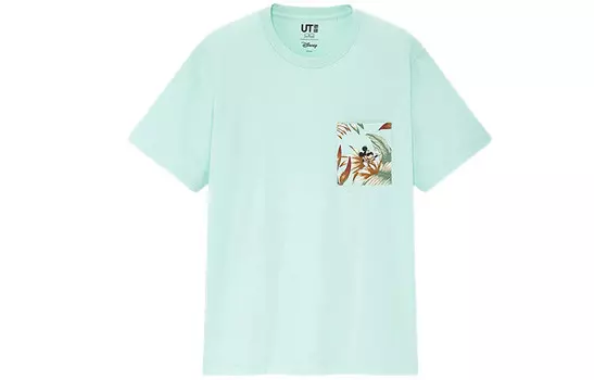 Футболка унисекс Verdant Green Uniqlo, зеленый