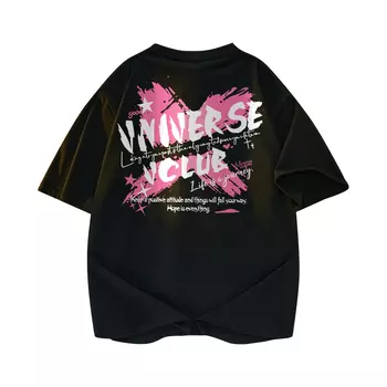 Футболка унисекс VniVerseVClub, Черный (в комплекте шорты)