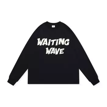 Футболка унисекс WAITINGWAVE, Бургундия