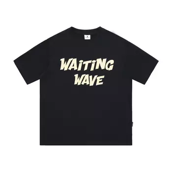 Футболка унисекс WAITINGWAVE, Светло-серый