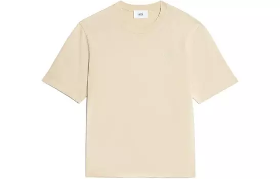 Футболка унисекс ванильного цвета Amiparis, цвет Vanilla