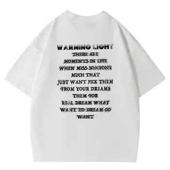 Футболка унисекс WARNING LIGHT, Upgraded Heavyweight White