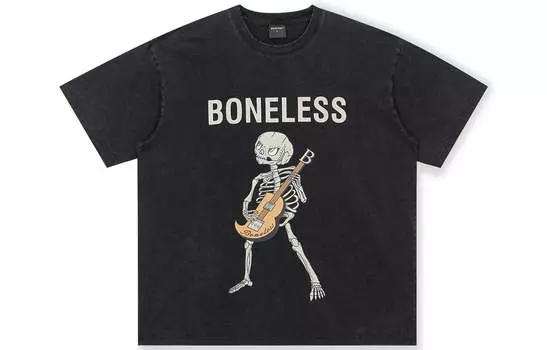 Футболка унисекс Wassup с принтом, чёрный