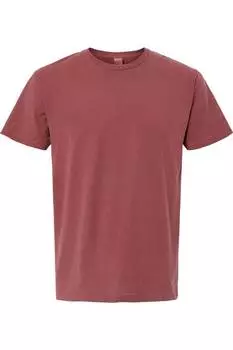 Футболка унисекс винтажная M&O Garment-Dyed, цвет brick