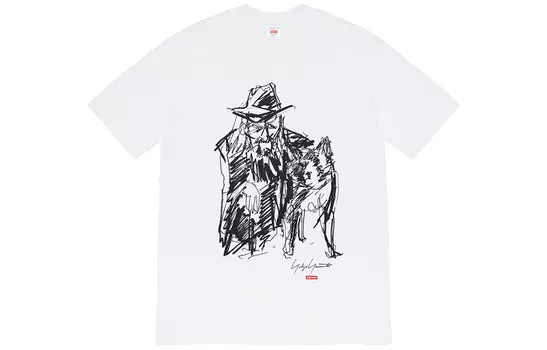 Футболка унисекс Yohji Yamamoto X Supreme, белый