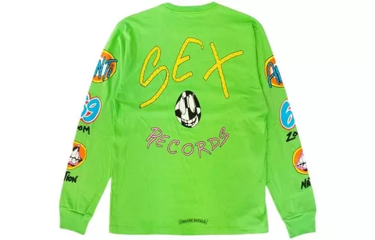 Футболка унисекс зеленая Chrome Hearts, зеленый