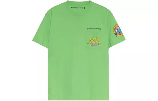 Футболка унисекс зеленая Chrome Hearts, зеленый