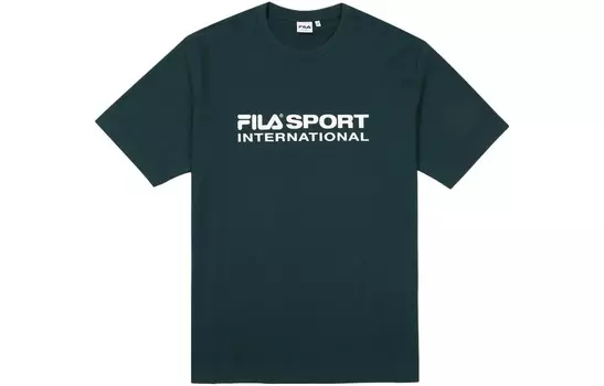 Футболка унисекс зеленая Fila, зеленый