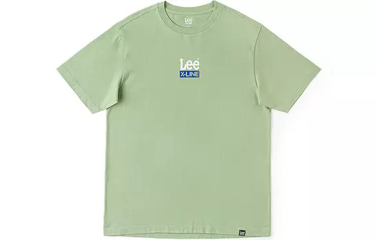 Футболка унисекс зеленая Lee, зеленый
