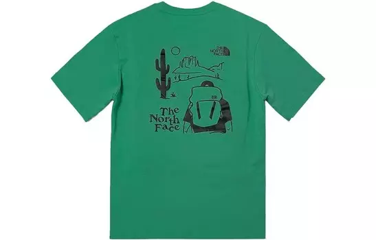 Футболка унисекс зеленая The North Face, зеленый