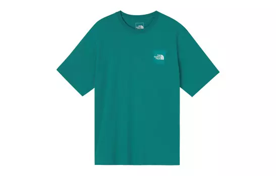 Футболка унисекс зеленая The North Face, зеленый