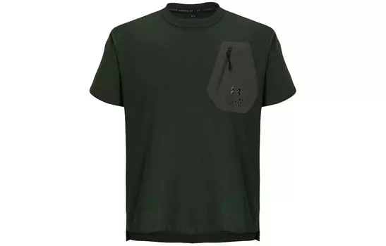Футболка унисекс зеленая Under Armour, зеленый