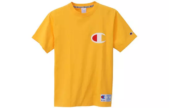Футболка унисекс желтая Champion, желтый