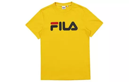 Футболка унисекс желтая Fila, желтый