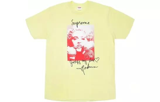 Футболка унисекс желтая Supreme, желтый