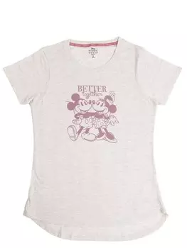 Футболка United Labels Disney Minnie Mouse T-Shirt Better together Oberteil Shirt Top, бежевый