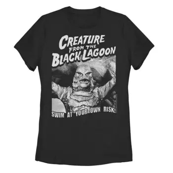 Футболка Universal Monsters Creature From The Black Lagoon для юниоров Licensed Character, черный