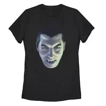 Футболка Universal Monsters Dracula для юниоров с большим лицом Licensed Character