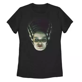 Футболка Universal Monsters Frankenstein Bride для юниоров с большим лицом Licensed Character