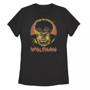 Футболка Universal Monsters The Wolfman Circle для юниоров с портретом Licensed Character