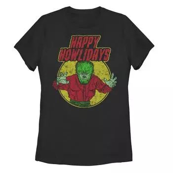 Футболка Universal Monsters Werewolf для юниоров "Happy Howlidays" Licensed Character
