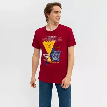 Футболка Up8 Ameca, бордовый