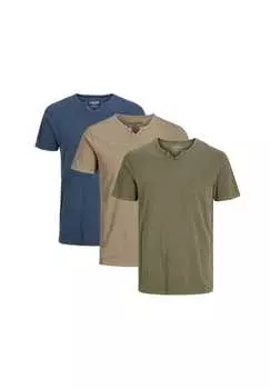 Футболка упаковка 3 шт. Jack & Jones, мультиколор
