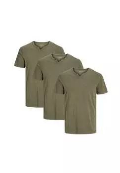 Футболка упаковка 3 шт. Jack & Jones, зеленый