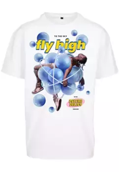 Футболка Upscale by Mister Tee "Upscale by Mister Tee Футболка унисекс в психоделическом стиле оверсайз ", белый
