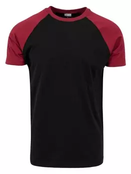 Футболка Urban Classics, цвет blk/burgundy
