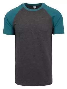 Футболка Urban Classics, цвет charcoal/teal
