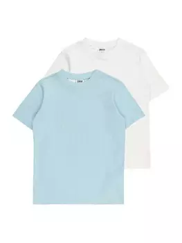 Футболка Urban Classics, цвет Pastel blue/Off white