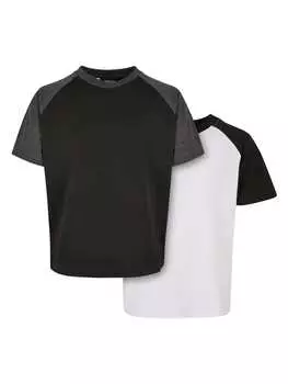 Футболка Urban Classics, цвет white/black+black/charcoal