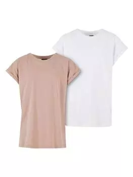 Футболка Urban Classics, цвет white/duskrose