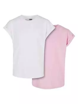 Футболка Urban Classics, цвет white/girlypink
