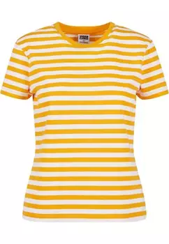 Футболка Urban Classics, цвет Yellow/White