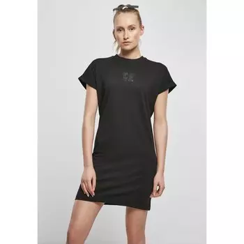 Футболка Urban Classics Dress Cut On Sleeve Printed, черный
