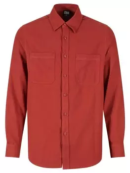 Футболка Urban Classics Flanell-Hemden, цвет darkrust