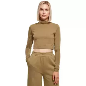 Футболка Urban Classics Organic Cropped, зеленый