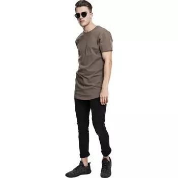 Футболка Urban Classics T-Shirt Shaped Long, зеленый